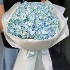 Букет из 5 голубых гортензий в Лыткарино