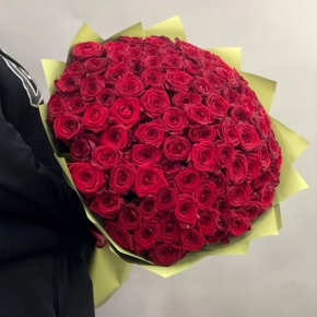 Букет из 101 красной розы (80 см) в Лыткарино