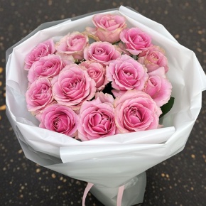 Букет из 15 пудровых роз (70 см) в Лыткарино