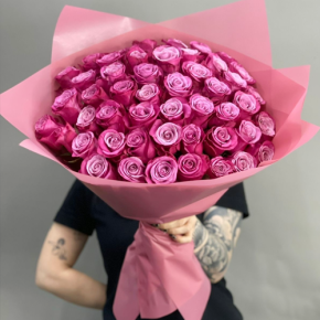 Букет из 51 розы Космик (60 см) в Лыткарино