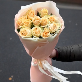 Букет из 11 роз Пич Аваланж (60 см) в Лыткарино