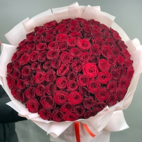Букет "Париж" из 101 красной розы (60 см) в Лыткарино