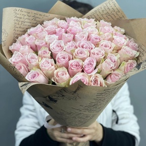 Букет из 51 пастельной розы (40 см) в Лыткарино