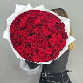 Букет 101 красная роза (60 см) в Лыткарино
