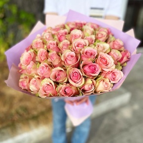 Букет 51 роза Бэлла Роса (40 см) в Лыткарино