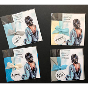 Открытка набор №6 "Самый красивый наряд для женщины-это счастье!" в Лыткарино