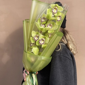Букет из лаймовой орхидеи в Лыткарино