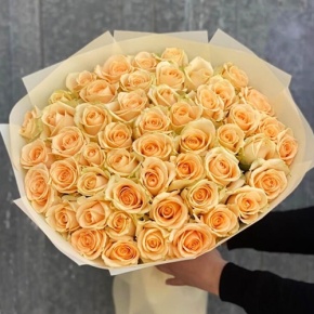 Букет из 51 розы Аваланж (60 см) в Лыткарино