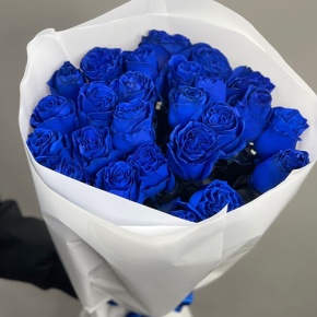 25 синих роз Эквадор (60 см) в Лыткарино