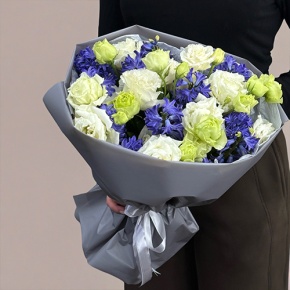 Букет из ароматных гиацинтов и эустом в Лыткарино