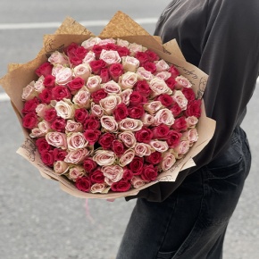 Букет "Амурный" из 101 розы (40 см) в Лыткарино
