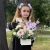 Композиция с георгинами на 1 сентября в белом ящике в Лыткарино