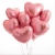 Сердце розовое фольгированный шар с гелием (45 см) в Лыткарино