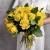 Букет из 25 лимонных роз с рускусом (40 см) в Лыткарино Букет из 25 лимонных роз с рускусом (40 см) в Лыткарино