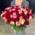 Букет 151 роза красный микс (50 см) в Лыткарино